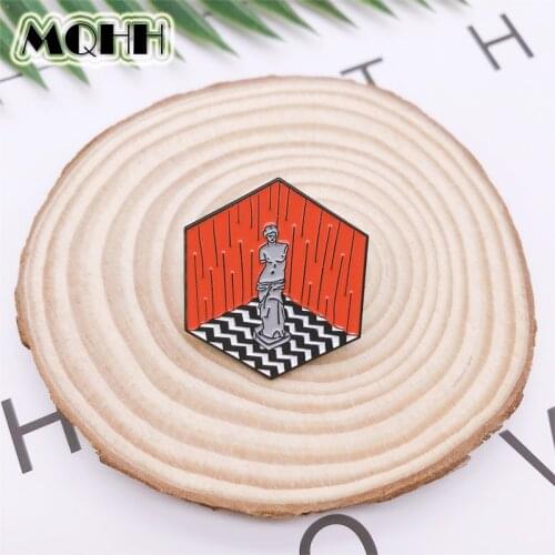 Cartoon Movie Geometry Sculpture Enamel Brooch Custom Alloy Badge Cowboy Clothes Bag Pin Punk Jewelry Accessories Gift For Kid