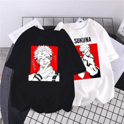 T-shirt Y2k Anime Goth Jujutsu Kaisen Korean Fashion Graphic Tee Aesthetic Clothes Manga Short Sleeve Tees Harajuku T-shirts