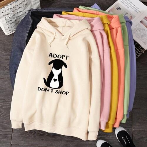 Harajuku Funny Cartoon Hoodies Women Ullzang Warm Sweatshirts Fashion 90s Graphic Hoody Jumper Female Streetwear Sudadera Mujer