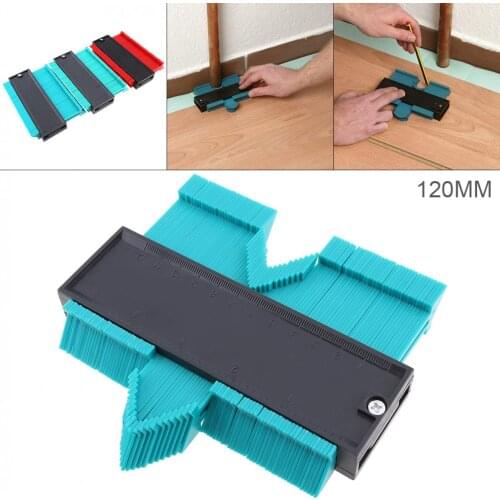 Multifunctional Plastic Symmetrical Contour Gauge with 1mm Accuracy and Three Colors Optional for Measuring Irregular Objects