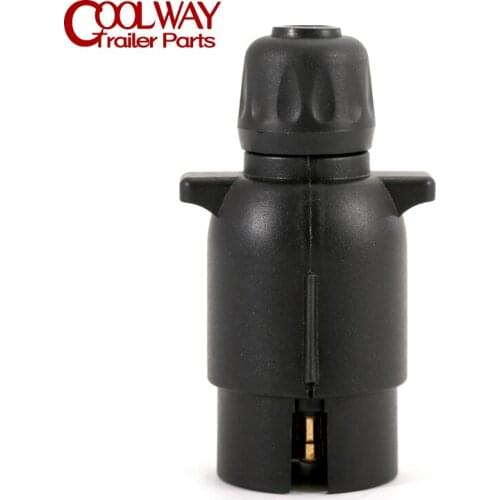 12N Type 7 Pin Plastic Trailer Caravan Plug Wiring Lights Truck Towing Electrics 12v Connector Round Male Plug