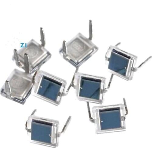 100pcs BPW34 DIP-2 Silicon photocell diode DIP Photodiode new original phototube 850nm Through Hole DIL-2 PIN Photodiodes