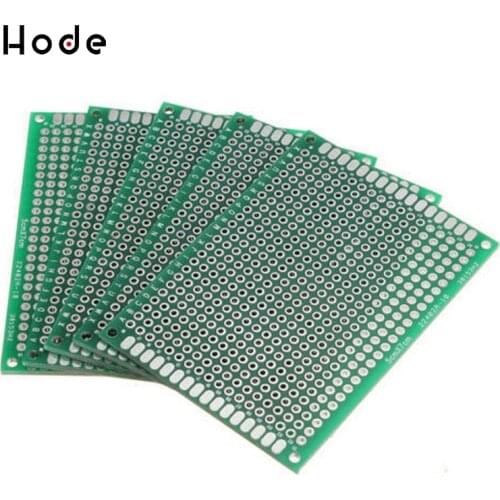 5Pcs Double Side 5x7cm Printed Circuit PCB Vero Prototyping Track Strip Board