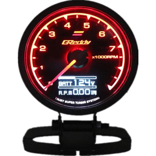 7 Color Turbo Boost Gauge Car Multi LCD Digital Display Racing Meter GReddi Water Temp Oil temp Gauge 62mm 2.5 Inch with Sensor