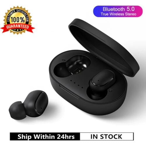 A6S Bluetooth Headsets For Redmi Airdots Wireless Earbuds 5.0 TWS Earphone Noise Cancelling Mic for Xiaomi iPhone Huawei Samsung
