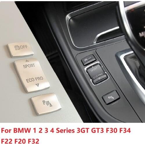 ABS Car Central Handbrake Switch Gear Panel Button Cover Trim Sticker For BMW 1 2 3 4 Series 3GT GT3 F30 F34 F22 F20 F32