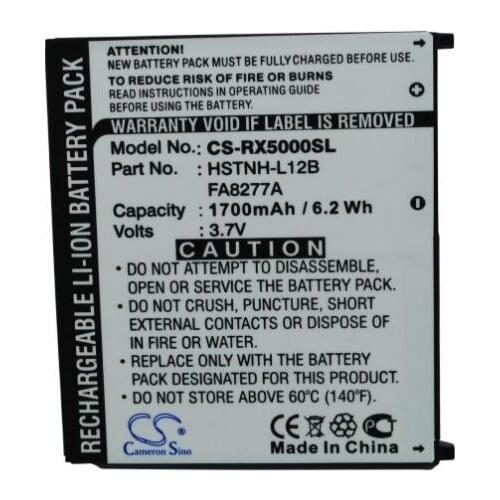 Cameron sino 1700mah battery for HP iPAQ rx5000 rx5700 rx5710 rx5720 rx5725 rx5730 430128-001 FA8277A FA827AA HSTNH-L12B