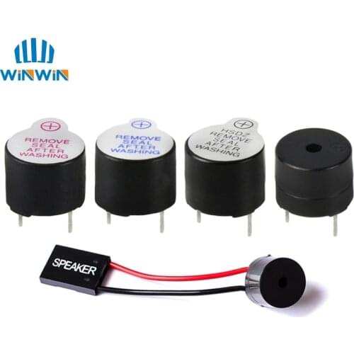 3V 5V 12V active passive buzzer alarm electromagnetic universal loudspeaker SFM-27 MB12A05 Passive Buzzer 16R