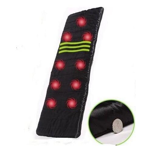Full-Body Household Tourmaline Massage Mattress Heating Vibrating Head Neck Electronic Massage Therapy Massager Bed Cushion