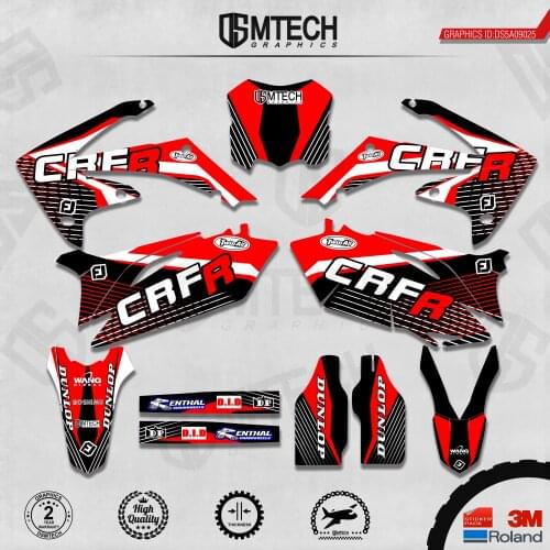 DSMTECH Customized Team Graphics Backgrounds Decals 3M Custom Stickers For 2010-2013 CRF250R 2009-2012 CRF450R 025
