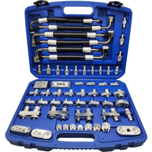 56pcs car leak detection vehicle excavator auto repair tool air conditioner leak detector air conditioner compressor condenser