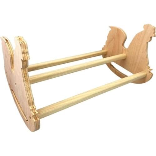 Coop Chicken Rocking Roosting Bar Toy Solid Strong Natural Wooden Swing Ladder Perch Toys for Roosters Pollos Baby Chicks Chooks