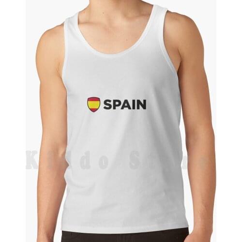 National Flag Of Spain tank tops vest sleeveless Flag Mallorca Spain Bullfight Vacations Flamenco Football
