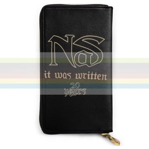 NAS CONCERT TOUR new mens and womens smart leather wallet credit card bank card bag. Long mobile wallet