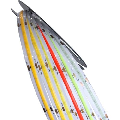 Neon COB Led Strip 12V 24V 5M 300Led/m 352Led/m High Density Neon COB Led TV Strip 12V 24V Light PC Tape Diode White Warm White