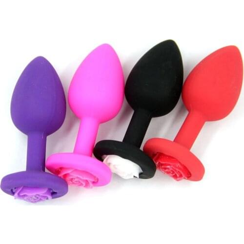 New Small Backyard Toys Silicone Belt Gold Powder Rose Back Court Anal Plug Adult Sex Toys Massage Anal Toys Adult Sex Products