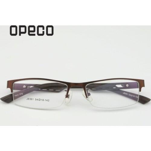 Opeco hot sale Half rim myopia glasses TR90 with metal eyeglasses frame prescription eyewear RX able recipe spectacles J8361