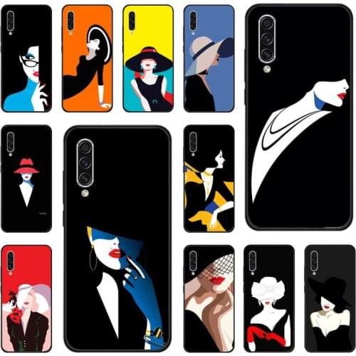 Luxury Trend Girl Woman Design Amine Phone Case For Samsung galaxy S note 7 8 9 10 20 fe edge A 6 10 20 30 50 51 70 lite plus