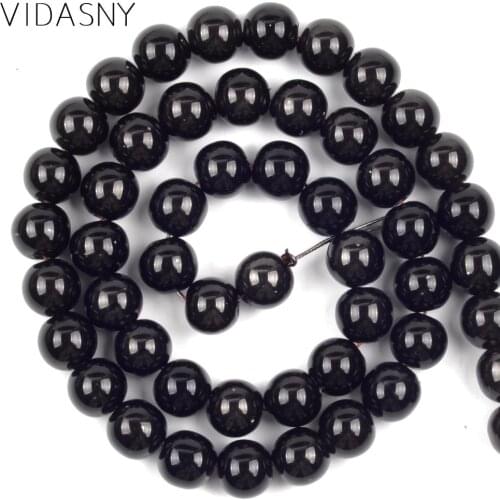 Natural Mineral Beads Black Plating Hematite Beads For Needlework Jewelry Making 3/4/6/8/10mm Round Stone Fit For Bracelets 15
