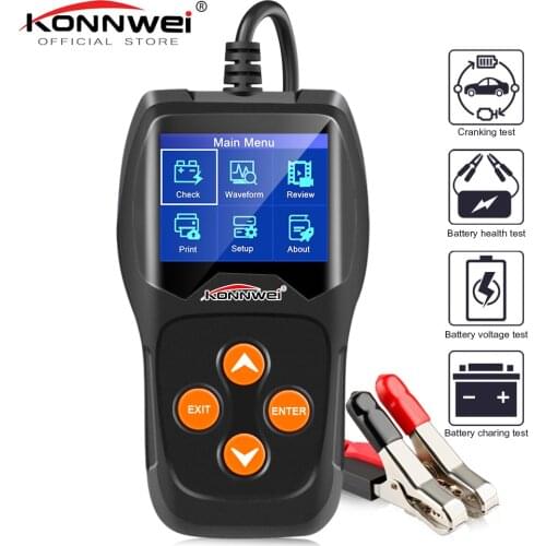 Universal KW600 12V Car Battery Tester 100 to 2000CCA 12 Volt Battery tools for the car Quick Cranking Charging Diagnostic