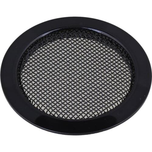Yibuy Black 2.36'' Dia Dobro Guitar Resonator Screen Speaker Grille Sound Hole Cover