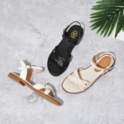 SKLFGXZY New Summer Style Women Fashion Leather Sandals Party Womens Shoes Real Cowhide Cool Sandals Size 34-43