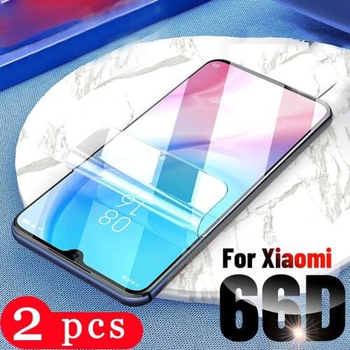2Pcs full cover for xiaomi Pocophone F1 Poco C3 X3 X2 M2 F2 pro mi play screen protector hydrogel film Not Glass protective film