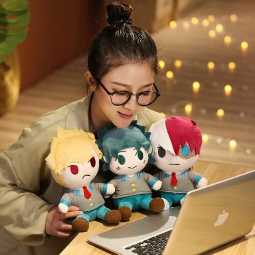 3pcs/lot New Arrival Bakugo Shoto Toooroki Pillow Academia Plush Toys Boku Yoh Asakura Cartoon Stuffed Figure Toys Gifts