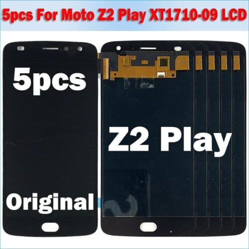 5pcs/lot 100% Tested For Motorola Moto Z2 Play XT1710-07 XT1710-01 XT1710-02 LCD Display Touch Screen Full Assembly Replacement