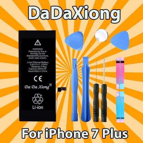 Original Da Da Xiong Battery For iPhone 7 PLUS 2900mAh Real Capacity With Machine Tools Kit Replacement Batteries