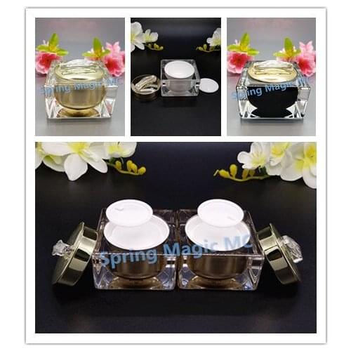 50g Acrylic cream Jars,50ml square cosmetic container butterfly Eye cream/Face cream bottle,Cream Bottles,cosmetic packaging