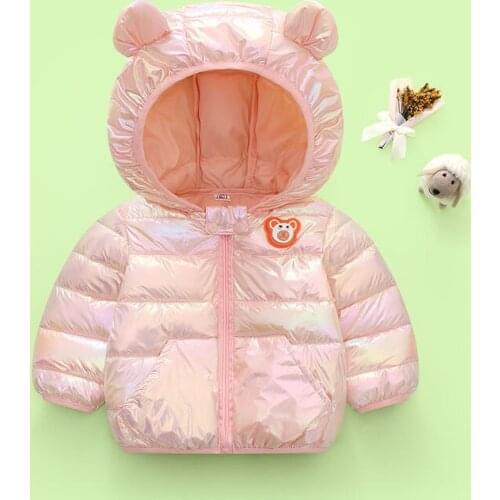 Childrens autumn models lightweight down padded jackets baby cotton-padded clothes BOYS GIRLS padded jackets thick winter