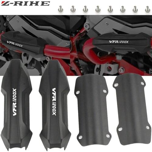 For HONDA Africa Twin CRF1000L NC700X VFR1200X Motorcycle Crash Bar Bumper Engine Guard Protector Decorative Block VFR1200X logo