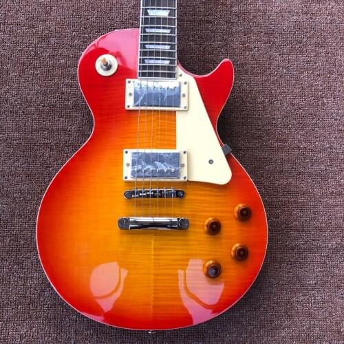 Hot sale Electric guitar,Maple top,Cherry burst color,Rosewood fingerboard,Free shipping