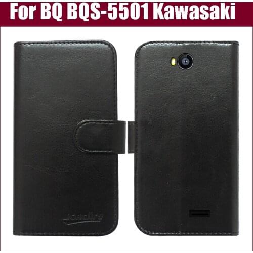 Hot Sale! BQ BQS-5501 Kawasaki Case New Arrival 6 Colors High Quality Flip Leather Protective Cover Phone Bag