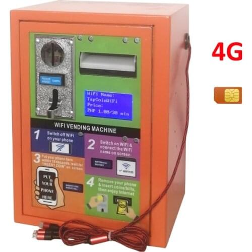 Top Selling Products Online Wall Mounted 2 in 1 Coin Banknote Operated Charging Service 4G WiFi Vending Machine