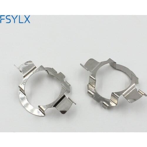 FSYLX 10x H7 LED Metal adapter bulb holder for BMW X5 for AUDI A3 A4 LED headlight bulb H7 base for Buick clip retainer