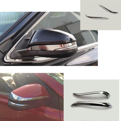 Car Rear View Rearview Side Mirror Cover Eyebrow Trim Frame Parts Stick For Toyota Noah Voxy 80 Series 2014 2015 2016 2017 2018
