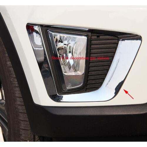 For Hyunda ix25 Creta 2016 rear/front fog lights cover ABS trim sticker car-Styling Exterior decoration products accessory 2017
