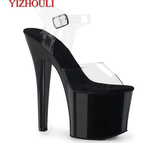 The latest sexy 17cm heels, pole dancing/performance/banquet wedding shoes, models practice dancing shoes