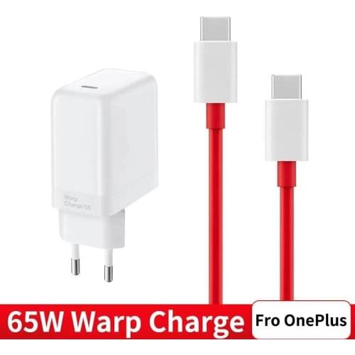 Original OnePlus Warp Charge 65 Power Adapter US UK quick charger 65W 10V 6.5A OnePlus 9 Pro 9R 8T 8 Pro 7T Nord USB C to Type C