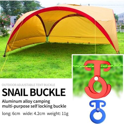 Tent Rope Buckle Ultralight Camping Hook Outdoor O Shaped Wind Rope Hook for Camping Outdoor Picnic Accessories