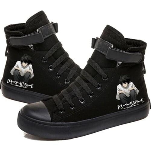Death Note Printed High Top Canvas Shoes Cozy Sneakers