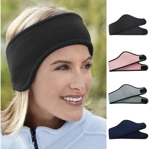 Unisex Sports Headband Winter Women Men Ear Warmer Hair Band Turban Fleece Elastic Hairband Hair Accessories