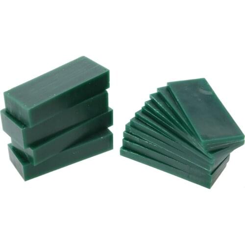 15Pcs 4 6 8 21 23mm Thickness Carving Engraving Wax Green Wax Brick Jewelry Making Model Waxing Injection Setting Goldsmith Tool