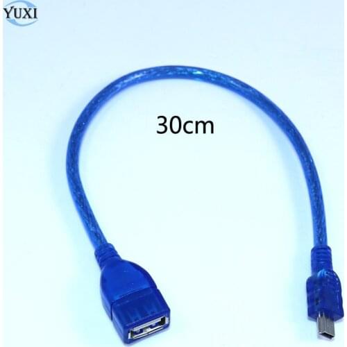 30cm Data Charging Cable Cord Adapter USB 2.0 A Male to Mini 5 Pin B Best Black length Data Cables usb extension cable