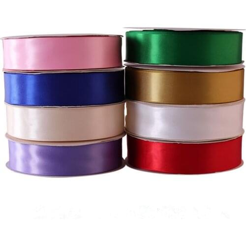 4CM 100 Yards Solid Satin Ribbons for Wedding Party Christmas Decoration Gifts Handmade DIY Box Wrap