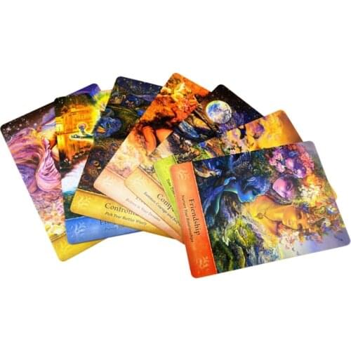 46 Cards Deck Mystical Wisdom Tarot Family Party Board Game Full English Oracle Card Divination Fate Cards