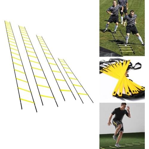 8/12/16/20 Rung Nylon Straps Training Ladders Agility Speed Ladder Stairs for Soccer Basketball Football Exercise Equipments