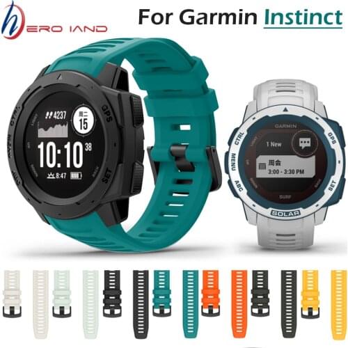 For Garmin Instinct Smart Watch Strap Sport Silicone Replacement Wristband Colorful Bracelet for Garmin Instinct Original Correa